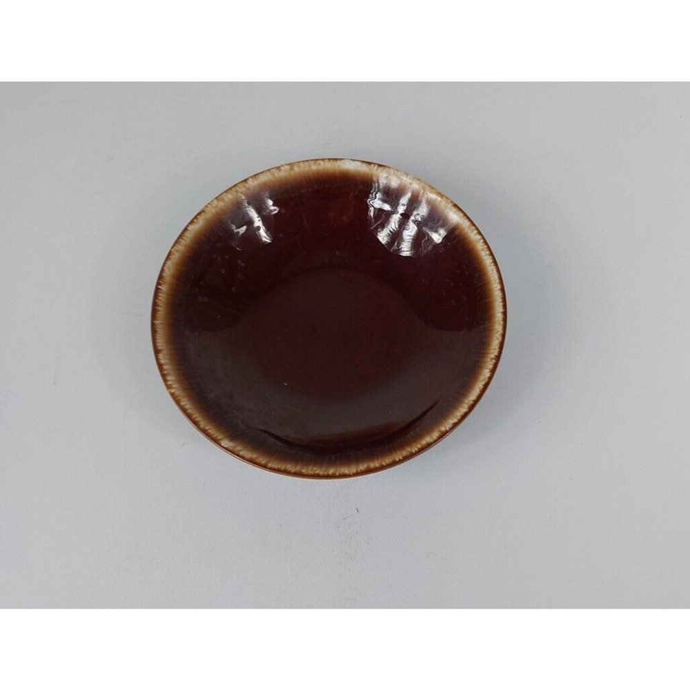 VTG Pottery USA Brown Drip Glaze Salad Soup Bowl